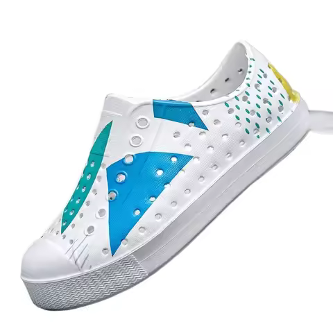 Boys Outdoor Breathable Hollow - Out Rain Shoes Style Geometric Gradient Colored Girls New Summer Ch