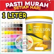 1L ( 1 LITER ) Apple PAINT Emulsion Paint Cat air dinding
