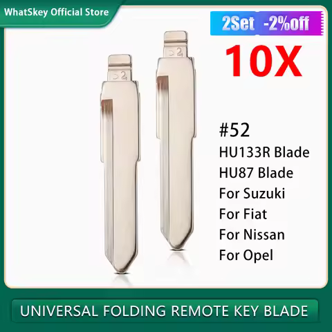 10Pcs/Lot Uncut Flip HU133R HU87 Blank KD LISHI Remote Key Blade #52 For Suzuki JIMNY ALTO SWIFT VIT