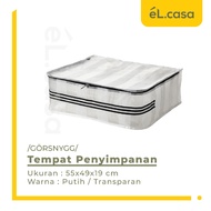 Transparent White Storage Container 55x49x19cm