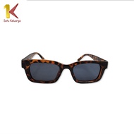 Satu Keluarga Kacamata Hitam Wanita C660 Retro Sunglasses Pria Bentuk Persegi Panjang Kaca Mata Vint