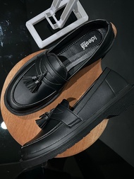 Sepatu Formal Docmart Loafers Pria Hitam Matte Doff Sepatu Docmart Wanita Sepatu Penny Slip On Pria 