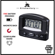 Magnetic Digital Kitchen Timer With Alarm- Timer Clock- Cooking Timer- Baking Timer- Pemasa Digital