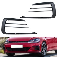 【sought-after】 Car Front Bumper Fog Frame Cover For Vw Golf 7.5 Gti 2018 2019 2020 Front Fog Lamp Framerunning Foglight Frame