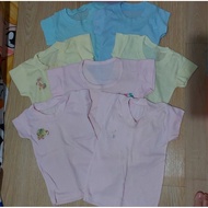 Preloved Short Sleeve Top, Soft, Cool Material, Size 0-24m, Take All 6pcs