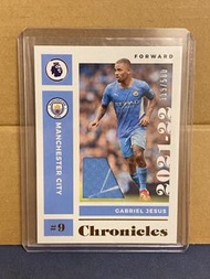 2021-22 Panini Chronicles Memorabilia Gabriel Jesus Manchester City /500 Insert Card 耶穌仔加比爾捷西斯英超曼城限5