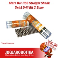 Mata Bor HSS Straight Shank Twist Drill Bit 2.5mm