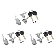 (TQHE) 3X Door Lock Cylinder Kit for -V 2002-2006 Elements2003-2011 72185-S9A-013 Door Lock Cylinder