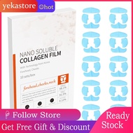 Yekastore Nano Soluble Collagen Film  Melting Pure Films Improve Skin Texture 10 Packs Deep Penetration Hydrating Protect for Sagging