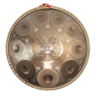 ชุดกลองเครื่องดนตรีทามบูรีน9 10 12โน้ต D Minor กลองตีด้วยมือ440/432Hz พิมพ์โลโก้ใหม่