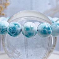 【無盡迴圈】高品收藏級海紋石 大咪拉利瑪水晶手鍊手串 一物一拍