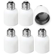 JACKYLED E26 to E39 Adapter Medium Base to Mogul Adapter E39 Light Converter 6-Pack White