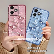 Compatible Case For OPPO A6C 4G 2026 - OPPO A6C 4G 2026 Softcase Procamera Macaron - Latest Butterfl