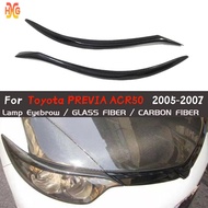 Applicable to Grand Prado Previa PREVIA/ESTIMA ACR50 Early Stage Carbon Fiber Headlight Eyebrow
