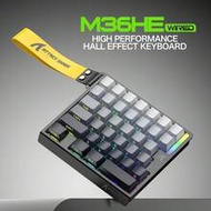 ATTACK SHARK M36HE Wired Magnetic Axis Keyboard | 0.1ms Ultra-Low Latency, 8KHz Polling Rate, 128KHz