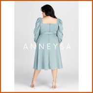 ⭐ ▧ ∥ ANA MIDI PLUS SIZE *No Free Mask* neoprene formal gown dress wedding kasal debut ninang