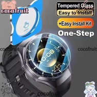 COCOFRUIT 3Pcs Tempered Glass Films, With Alignment Tool Easy Install Kit Screen Protector, 41/46MM 