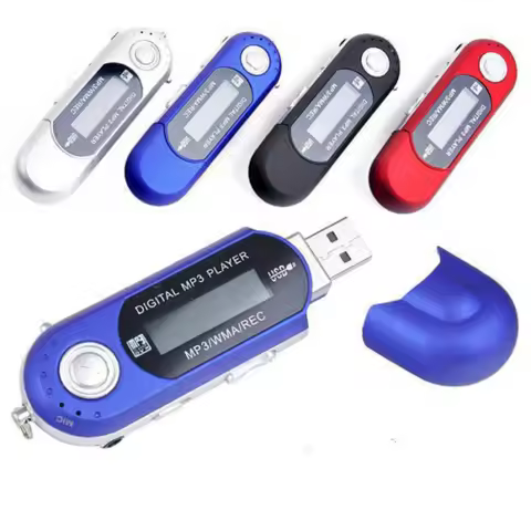 New 4GB 8GB USB MP3 Player Mini MP3 Music Player Digital LCD Screen Support MP3 FM Radio Fashion Spo