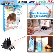 5Pcs Optical Tracing Drawing Board Akrilik Optical Projector Sketch Wizard DIY Menggambar Tracing Ta