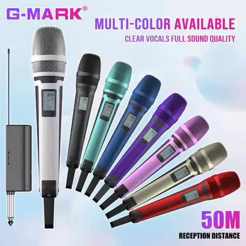 G-MARK SKM9000 Wireless Microphone Professional UHF Frequency Adjustable Metal Sheel For Paryt Show 