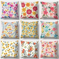 65×65.60×60.45×45.40×40.Fresh flower pillow case.Home decor Bedding bolster case.