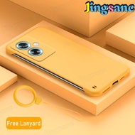 Jingsanc cho Oppo A79 5g vỏ điện thoại [Dây đeo miễn phí] Vỏ nhựa không viền mờ siêu mỏng vỏ lưng bả