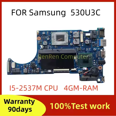 FOR Samsung 530U3C NP530U3C-A09CN Laptop Motherboard SLJ8E I5-2537M CPU 4GB-RAM BA41-02125A BA92-114