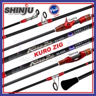 (10KG Max Load) Shinju Jigging Rod Kuro Zig Fuji Guide Fishing Rod Spinning Casting Rod Butt Joint