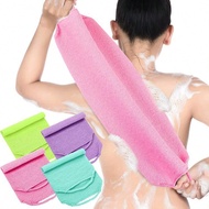 Long Exfoliating Back Scrubber Loofah With Handles, Back Exfoliato Washcloth Exfoliating Body Scrubb