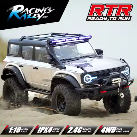 HB 1/10 RC Crawler R1001 4WD RTR Off-road Car with LED 2.4G Electric Remote Control Climbing Rock Bu