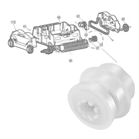 Wheel Tube Bearing RCX26005 for Hayward For TigerShark Cleaners Replacement Roller Fits RC9956CC RC9