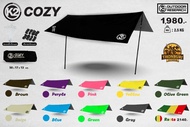 ทาร์ป ฟลายชีท TARP K2 COZY  ทรงสีเหลี่ยมขนาด 3.5*4.5เมตร (ไม่รวมเสา) รับประกันตลอดอายุการใช้งาน