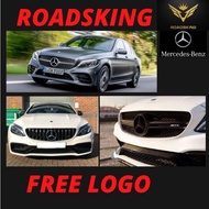 FRONT BUMPER GRILL MERCEDES BENZ W205 2015 C CLASS GT DIAMOND AMG