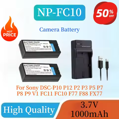 High Quality 3.7V 1000mAh NP-FC10 NP-FC11 Camera Battery For Sony DSC-P10 P12 P2 P3 P5 P7 P8 P9 V1 F