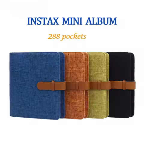 288 Pockets Cotton Linen Album Instax Mini Photo Album for Fujifilm Instant Mini12 11 40 70 90 99 Li