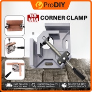 PRODIY 68MM 90 Degree Corner Clamp Single Bar Aluminium Woodworking Wood Clamp Swing Jaw Right Angle
