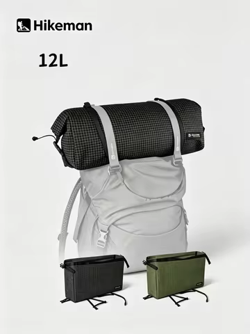HIKEMAN 12L Backpack Top Bag Ultralight Waterproof Roll Storage Pouch Outdoor Hiking Camping Backpac