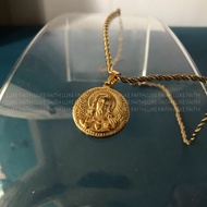 Luxe Faith 18k Gold Plated Jesus Christ Pendant Necklace  Non Tarnish and Fashionable Necklace Hypoa