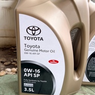 Engine Oil 0W-16 SP/G Toyota Size 3.5 Liters Genuine From The Center ‍