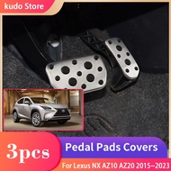 For Lexus NX AZ10 AZ20 300 350h 2015~2023 Car Foot Pedals Fuel Rest Brake Accelerator No Drilling Al