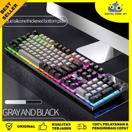 Mechanical Feel Wired USB RGB 104 Key Gaming Keyboard - K500