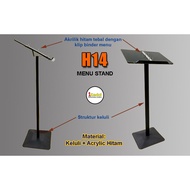 H14 Restaurant Stand Menu