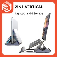 Vertical Laptop Auto Locking Stand Laptop Holder Tablet Storage Dock Desk Organizer for Laptop Tablet