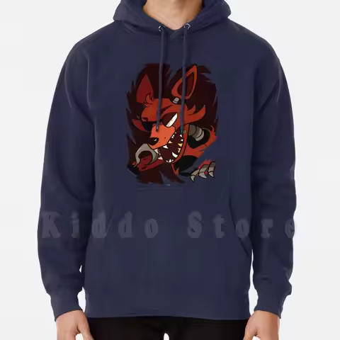 Foxy Ripple Hoodies Long Sleeve Fnaf Foxy Five Nights At Fox Fnaf 5naf