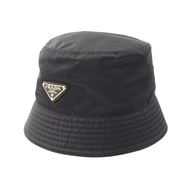 【二手】Prada PRADA 尼龍三角 Logo 漁夫帽 1HC137 BK 女士尼龍漁夫帽 二手 A
