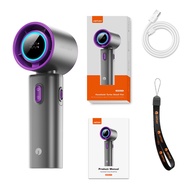 JAMAY พัดลมมือถือแบบพกพา 12 ชั่วโมงความทนทานต่อบรรยากาศแสงสีโดพามีนเชือกแขวนป้องกันการสูญเสียฟรี F9