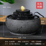 Circulating Water Desk Decoration Living Room Desktop Lucky Feng Shui Ball Eight Square to Make Money Feng Shui Wheel Water Fountain Decoration