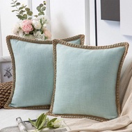Sofa PILLOW COVER / CUSHION COVER TYPE FRAME UK 45x45 - Light Blue, 40X40