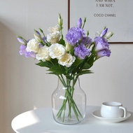 1 Branch 3 Heads Artificial Flowers Bouquet,Eustoma Lisianthus Flowers,Silk Flowers Flower Arrangeme