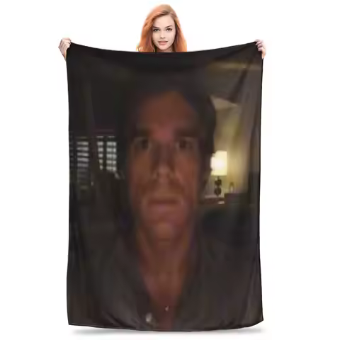 Dexter Morgan Stare Throw Blanket for Couch Soft Fuzzy Plush Blanket 50x60 Inch Multi-size Bedspread